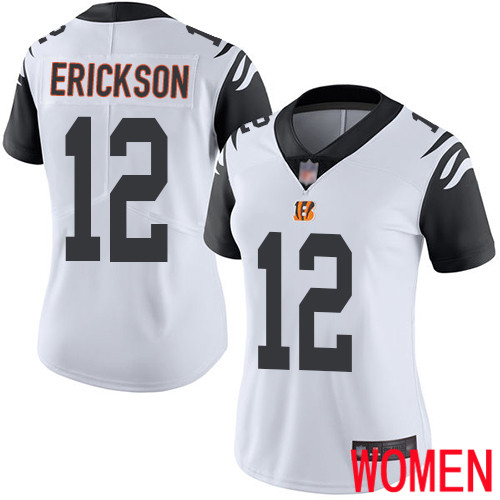 Cincinnati Bengals Limited White Women Alex Erickson Jersey NFL Footballl 12 Rush Vapor Untouchable